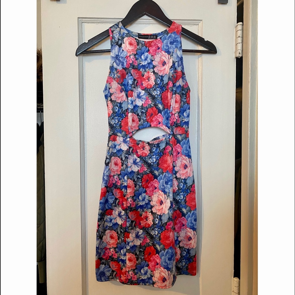 Atmosphere - Floral mini dress with cut outs. Spring dress